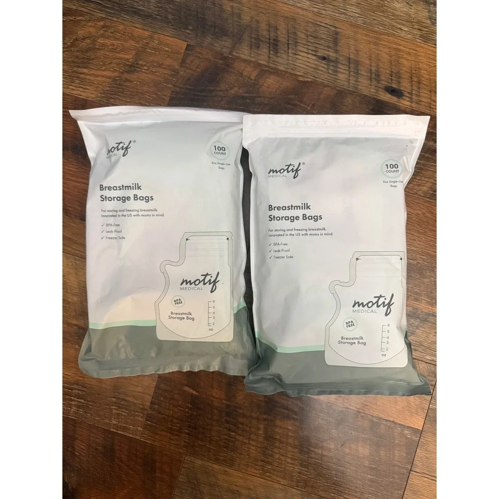 Motif Medical Breastmilk Storage Bags 8oz BPA-Free Leak-Proof 200 Count Total